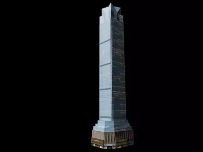 World Financial Center Chongqing China Low-poly 3D model