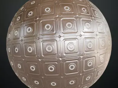 Brown Futuristic Glossy Panel Texture PBR Seamless Texture