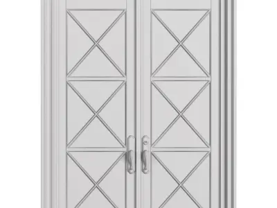 Entrance modern classic street doors 3D model