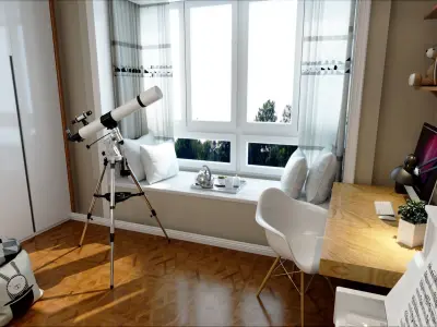 3d kids room - children room furniture 3D model