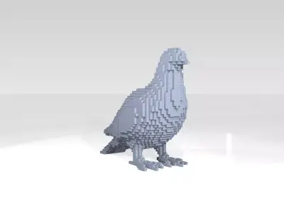 Dove Voxel 3D model