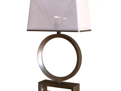 table light set 003 Low-poly 3D model