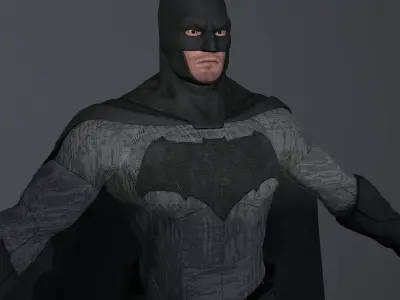 Batman-Ben Affleck Low-poly 3D model