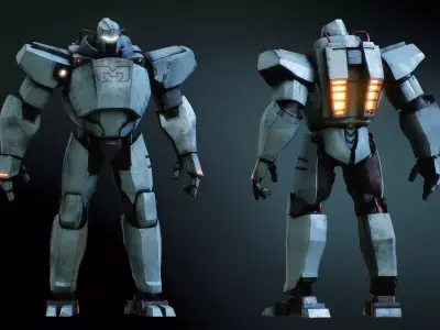 Mecha Man Armor From Disaptch Low-poly 3D model