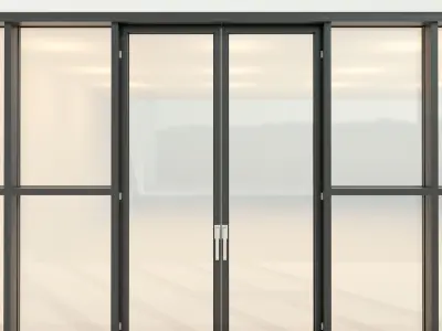 Panoramic glazing Stained glass 22 Low-poly 3D model