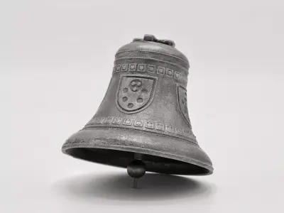 Church Bell with simplified House of Medici Coat of Arms  3D print model