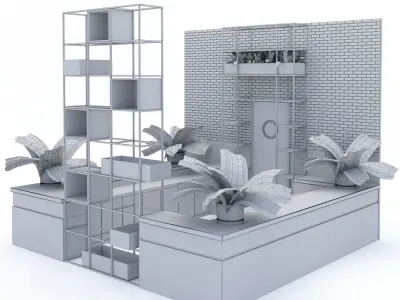 Restaurant Bar 17  3D model