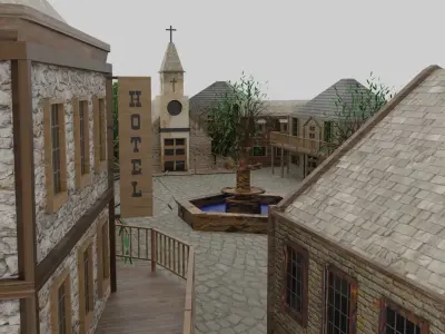 Medieval City 3D model