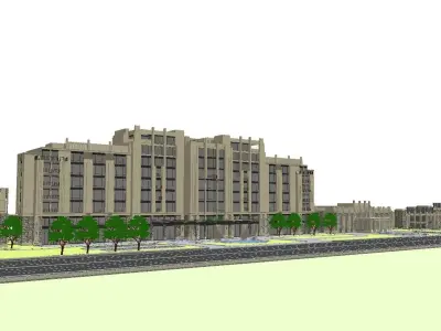 vacation spot-Resort-Fashion Leisure Hotel-0127 3D model