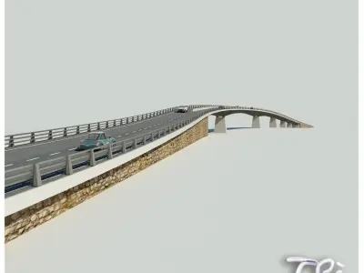 ROADWAY BRIDGE 3D model