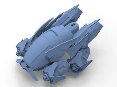 Kronis Ship 1 3D print model