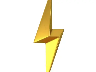 Lightning symbol 01 3D model