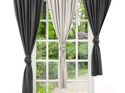Curtain curtains - 3D model