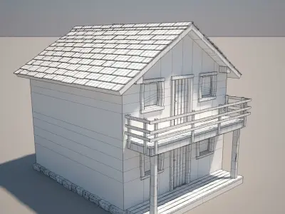 House  Cartoon 10 3D model