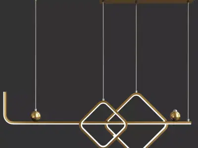 Laira Modern LED Pendant Light Low-poly 3D model