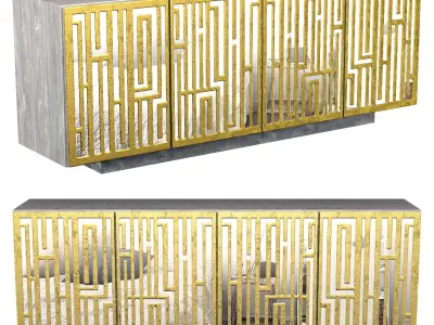 Alverton Entertainment Console 379-870 3D model