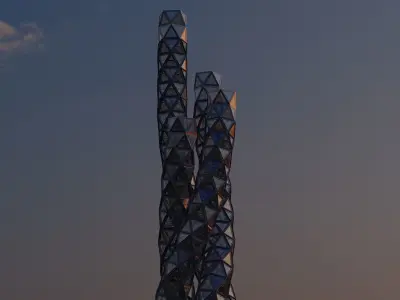Future building 05 3D model