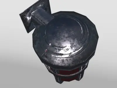 Alarm Light Low-poly 3D model