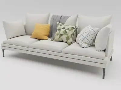 Poltrona Paralelas Low-poly 3D model