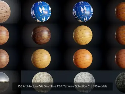 150 Architectural Viz Seamless PBR Textures Collection 01 Texture