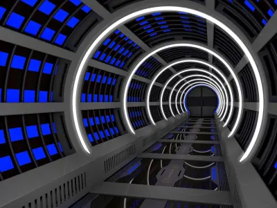 Sci Fi Corridor    3D model