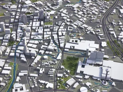 San Antonio Low-poly 3D model