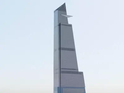 30 Hudson Yards Building Low-poly 3D model