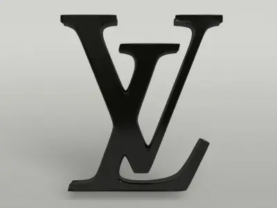 Louis Vuitton Logo 001 Free low-poly 3D model