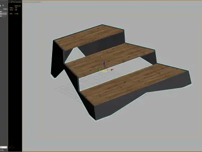 Modern Tiered Seating Platform for Outdoor Spaces 3D model