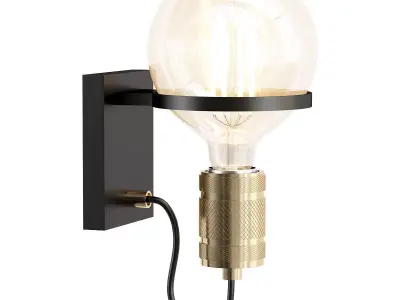 ottelien-30271-01-30 industrial wall light - gold 3D model