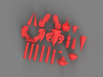 Genshin Impact - Staff of Homa - 3d file stl 3D print model