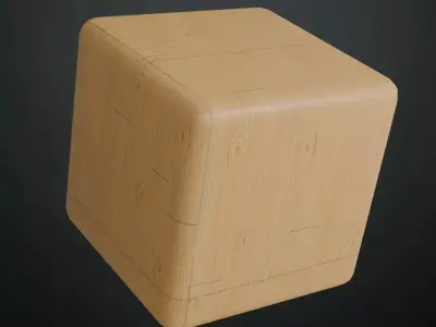 Natural Light Pine Wood Planks PBR Seamless Texture