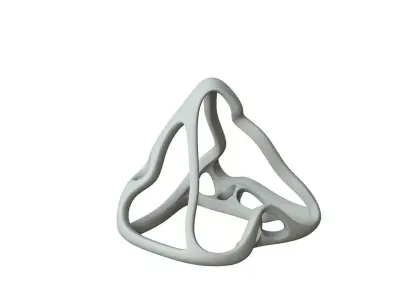 SciFi Cube Object No 62638 Low Poly Shape Low-poly 3D model