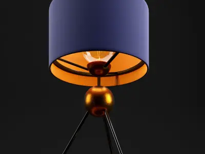 Table lamp 3D model 106