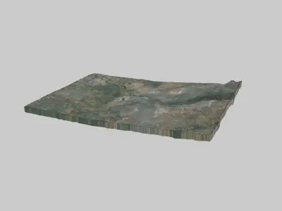 Sacramento City Low-poly 3D model