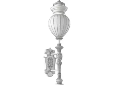 Classic Wall Street Light 3D model