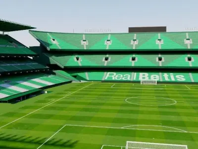 Estadio Benito Villamarin - Real Betis Sevilla Low-poly 3D model