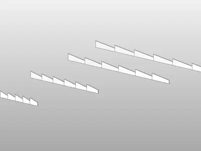 Roof - Full Parametric Revit Families Free 3D model