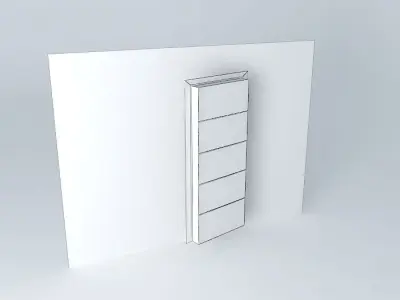Interior door Sapele Free 3D model