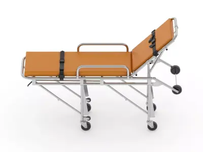 Ambulance Emergency Medical Stretcher 3D model