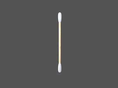 Cotton Swab v1 001 Low-poly 3D model