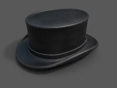 Human Hat scifi  Low-poly 3D model