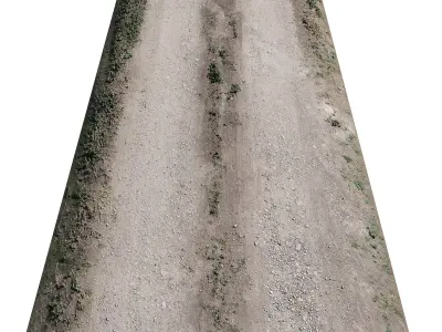 Ultra realistic Sandy Road Scan 2 3D model