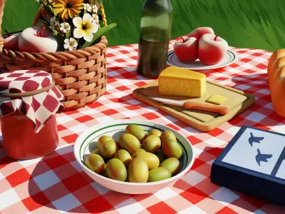 Picnic 3D model