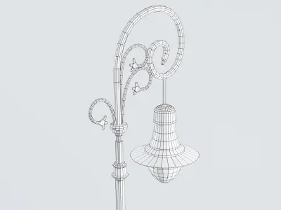 Old Warsaw Street lamp Pastoral Free low-poly 3D model