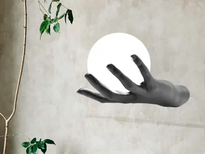 hand Wall Lamp 3D print model