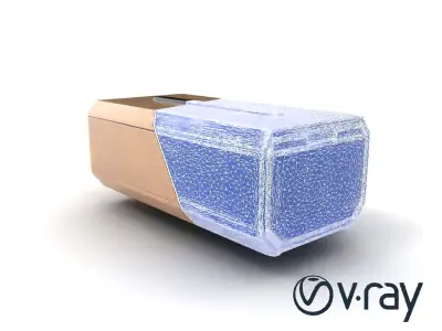 Futuristic Storage Box Sleek Design model pack Low-poly 3D model