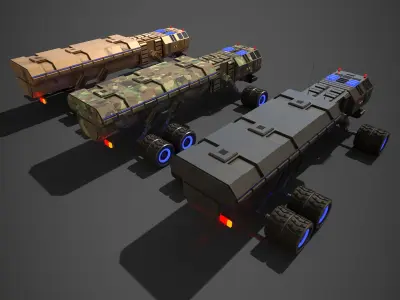 Rover Five Low-poly 3D model