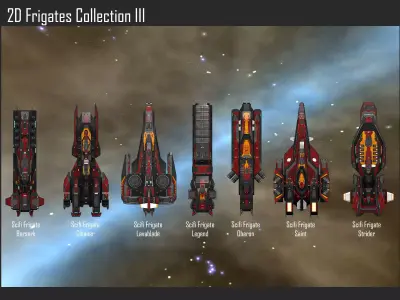 2D Frigates Collection III Texture