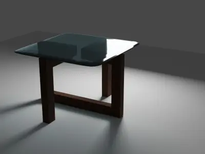Low Table Low-poly 3D model
